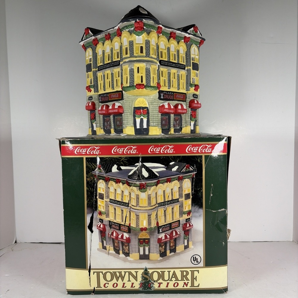Vintage Coca-Cola Town Square Collection 1994 Plaza Drugs 56215